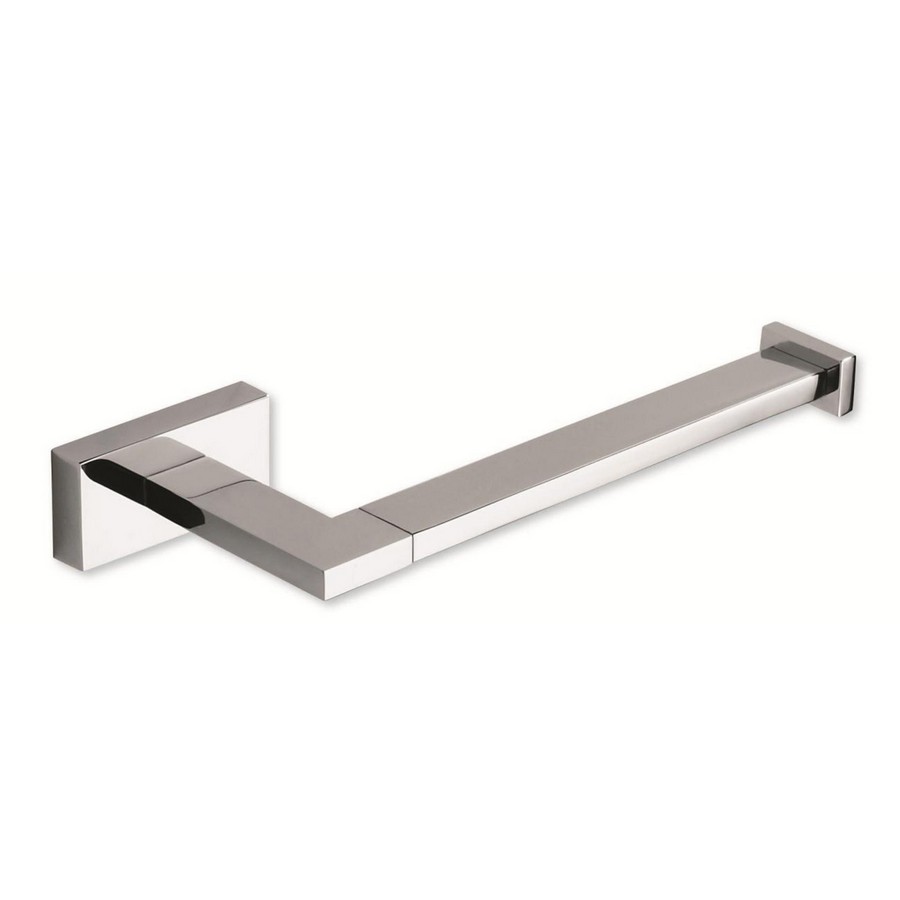 Atlas Homewares Axel Toilet Paper Holder Single Post 7 12 Wide Polished Chrome AXTP CH