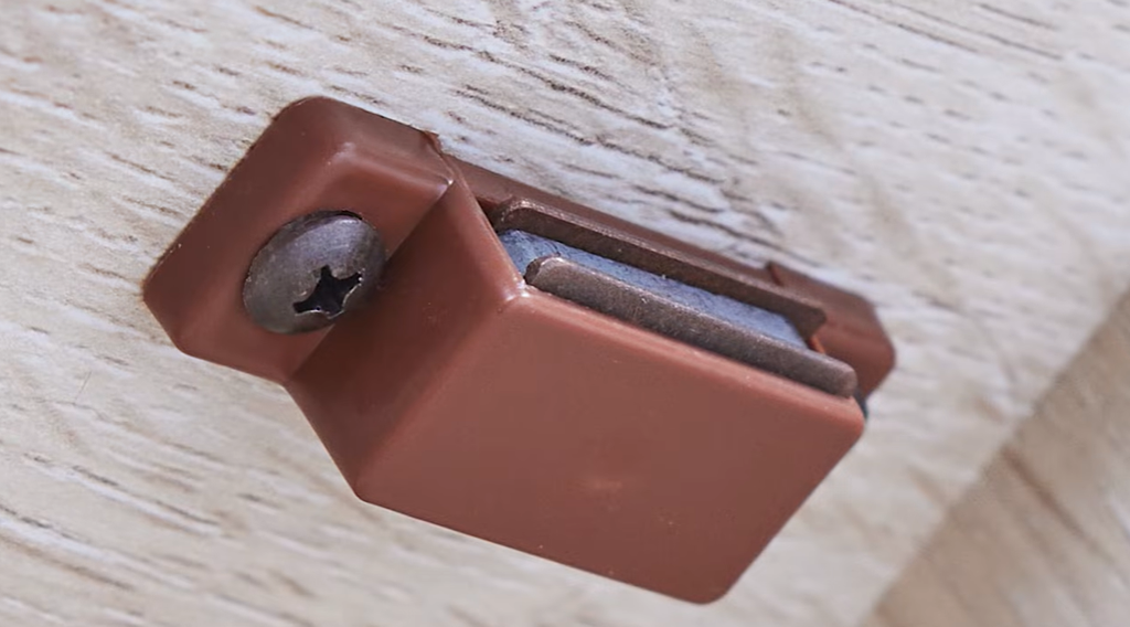 Install Magnetic Catch on Hinge Woodworker Express Blog