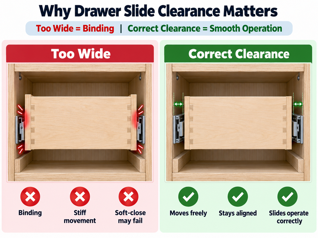 Too Wide vs Correct Clearance Woodworker Express Blog Too Wide vs Correct Clearance
