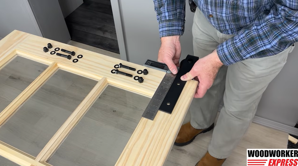 Line Up Top Hole of Hangars Woodworker Express Blog Mark the Hanger Holes