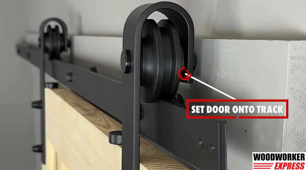 Place Door on the Track Woodworker Express Blog Hang the Door on the Track