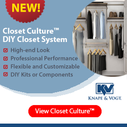 DIY Modular Closet Systems from Knape and Vogt.... Closet Culture
