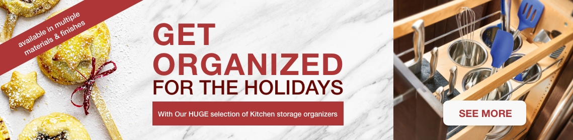 Get Organized for the Holidays with Kitchen Storage Organizers