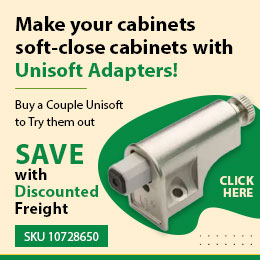 Make Your Cabinets Soft-Close Cabinets with Unisoft. Test a couple today!
