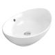 23" Valera Above-Counter Vitreous China Bathroom Vessel Sink with Overflow Drain Karran VC-301-WH