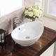 23" Valera Above-Counter Vitreous China Bathroom Vessel Sink with Overflow Drain Karran VC-301-WH :: Image 20