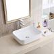 20" Valera Rounded Rectangular Above-Counter Vitreous China Bathroom Vessel Sink White Karran VC-505-WH :: Image 20