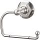 Edwardian Bath Tissue Hook 4-3/4" Long with Hex Backplate Brushed Satin Nickel Top Knobs ED4BSNB