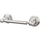Edwardian Bath Tissue Holder 9-3/8" Long with Hex Backplate Brushed Satin Nickel Top Knobs ED3BSNB
