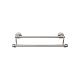 Edwardian Bath Double Towel Bar 30" Center to Center with Rope Backplate Brushed Satin Nickel Top Knobs ED11BSNF