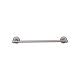 Edwardian Bath Single Towel Bar 24" Center to Center with Beaded Backplate Antique Pewter Top Knobs ED8APA