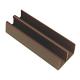 Plastic Upper Guide for 1/2" By-Pasing Wood Doors Brown 12' Epco 2212-BR