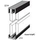 #3 Plastic Track set for 1/4" By-Passing Wood/Glass Doors 