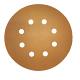 5" Gold Abrasive Discs Aluminum Oxide on C-Weight Paper 8-Hole