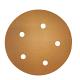 5" Gold Abrasive Discs Aluminum Oxide on C-Weight Paper 5-Hole