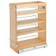 8" Wood Pullout Cabinet Organizer w/Soft-Close Maple Rev-A-Shelf 448-BC19SC-8C