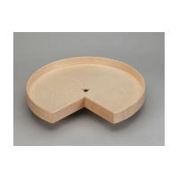 Rev-A-Shelf LD-4NW-441-18-8 Bulk-8, 18in Wood Kidney Shaped Lazy Susan, Natural Wood Series, 1-Shelf with Holes Drilled :: Image 10