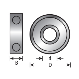 Amana Tool 47701, Replacement Steel Ball Bearing Guide, Standard Measurement, d - 1/4, D - 1/2 :: Image 20