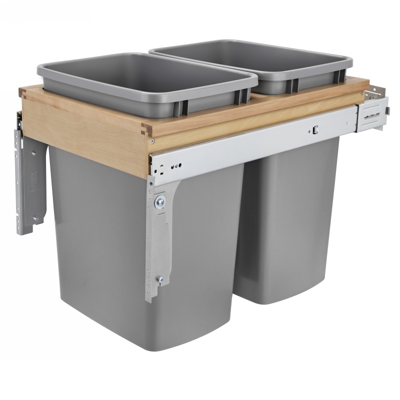 Rev-A-Shelf 4WCTM-18BBSCDM2 Double 35 Qt. Top Mount Waste Container :: Image 10