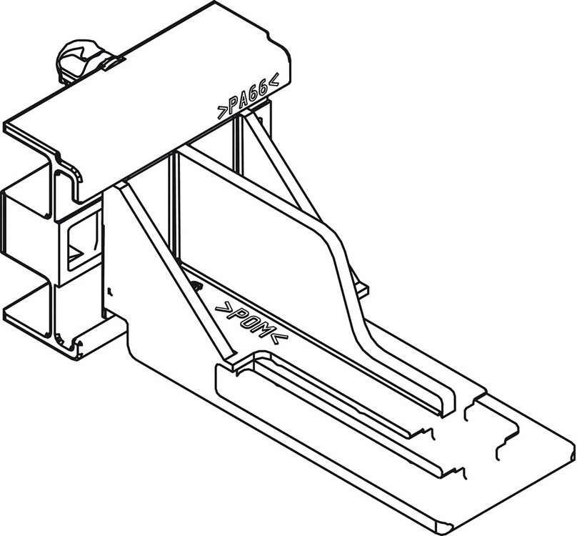 Blum 295.6410 Rear Plug-" Socket for Tandem Drawer Slide :: Image 30