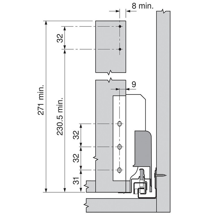 Blum ZRM.5500.US METAFILE Standard Kit, Zinc :: Image 90