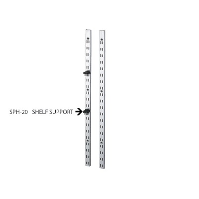 Sugatsune SPH-1820, 6in Double Slotted Pilaster, Recess or Surface Mount, Stainless Steel :: Image 10
