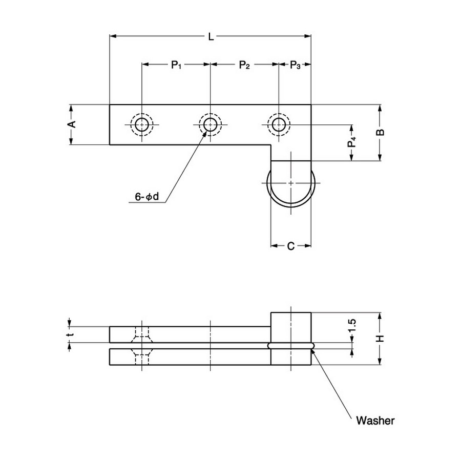 18mm Door Thickness Sugatsune WP-3L&R 2 Piece Stainless Steel 430 Overlay Pivot Door Hinge Set