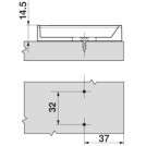 Blum 956A1501 TIP-ON Winged Adapter Plate, Long Version :: Image 40