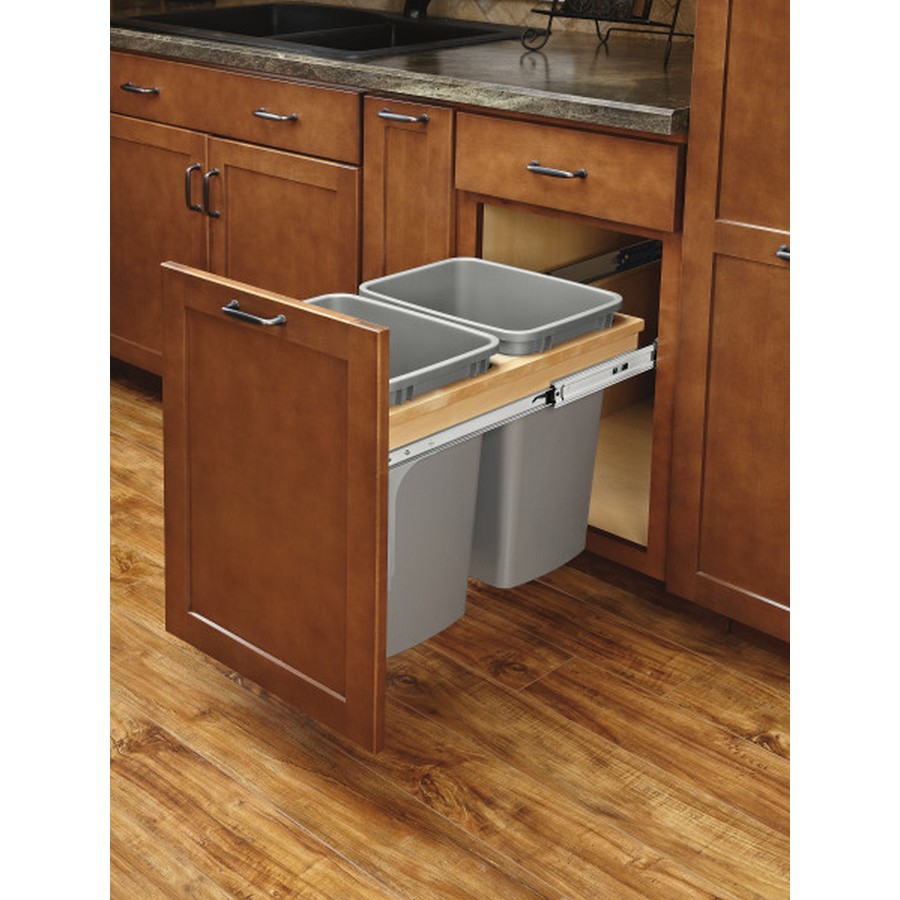 Rev-A-Shelf 4WCTM-18BBSCDM2 Double 35 Qt. Top Mount Waste Container :: Image 20
