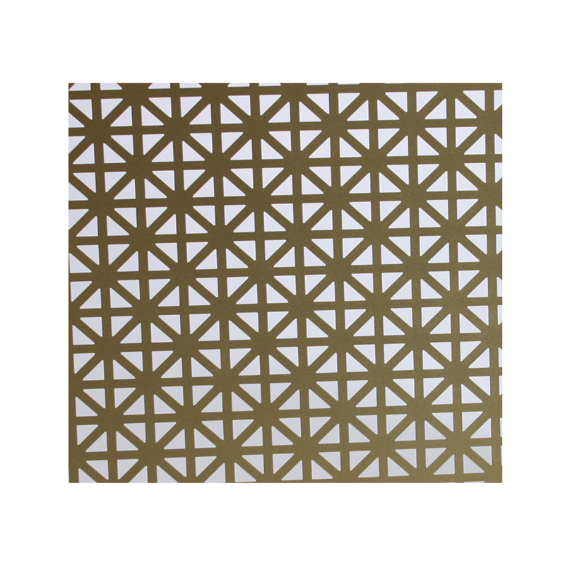 Anodized Aluminum Panel Union Jack Pattern 24" W x 36" L Gold Macklanburg-Duncan 57141