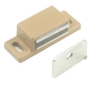 2" Magnetic Catch with Screws and Strike Tan Epco 1009-T-P