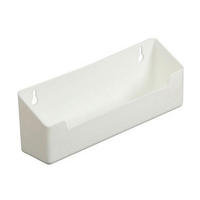 KV PSF8.62-W, 8-5/8 Polymer Sink Tip-Out Tray, KV Series, White, No Tab Stops, 8-5/8 L x 2 D x 3 H, Knape and Vogt