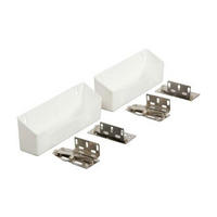 KV PSF8.62SH-2-W, 8-5/8 Polymer Sink Tip-Out Tray Set, White, No Tab Stops,Knape and Vogt