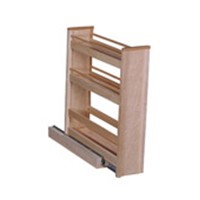 Hoffco BVI152, 8-1/16 W Wood Base Cabinet Organizer, Hoffco Series, Birch, 8-1/16 W x 20 D x 23-3/4 H