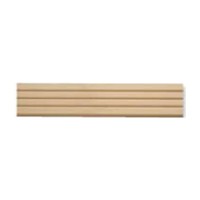 Hoffco BVI203, Machined Wood Filler, Fluted Style, 3 W x 48 L, Cherry