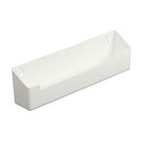 KV PSF11-W, 11in Polymer Sink Tip-Out Tray, KV Series, White, No Tab Stops, 11 L x 2 D x 3 H, Knape and Vogt