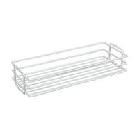 KV BP8CM-W, 8in Center Mount Basket, KV Series, White Wire for KV Pantry Pull-Outs, 8 W x 4-1/8 H x 20-7/16 D, Knape and Vogt