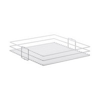 KV BP11CM-W, 11in Center Mount Basket, KV Series, White Wire for KV Pantry Pull-Outs, 11 W x 4-1/8 H x 20-7/16 D, Knape and Vogt