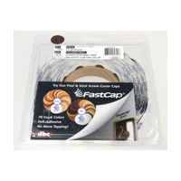 FastCap FC.SP.916.CC CHOCOLATE PEAR Peel &amp; Stick PVC Covercap, Woodgrain PVC, 9/16 dia., Chocolate Pear, Box 1,000