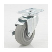 3-1/2" Medium Duty Plate Mount Swivel Caster No Brake Non-Marking DH Casters C-LM35P1TPS