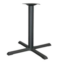 30" x 30" X-Style Table Base 29" H Black Wrinkle Finish ACQ Seating TB3030DH3