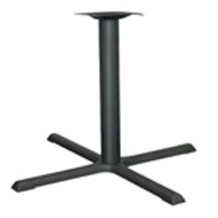 36" x 36" X-Style Table Base 29" H Black Wrinkle Finish ACQ Seating TB3636DH4