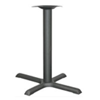 22" x 30" X-Style Table Base 40-3/4" H Black Wrinkle Finish ACQ Seating TB2230BH3