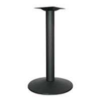 17" Dia. Round Table Base 29" H Black Wrinkle Finish ACQ Seating TB17R-DH3
