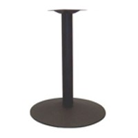 22" Dia Round Table Base 29" H Black Wrinkle Finish ACQ Seating TB22R-DH3
