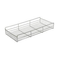 KV BP12-FN Bulk-10, 12in Side Mount Basket, Frosted Nickel for KV Pantry &amp; Organizer Pull-Outs, 3-1/4 H X 12 W X 21-1/2 D