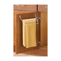 Door-Mount Towel Bar 12-7/16" W Frosted Nickel Knape and Vogt TB-FN