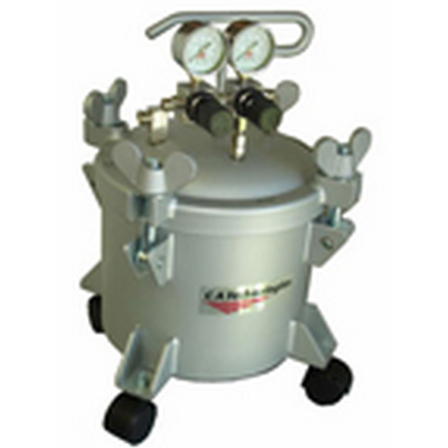 2-1/2 Gallon Pressure Tank with Double Regulator &amp; Air Agitator CA Tech 51-204