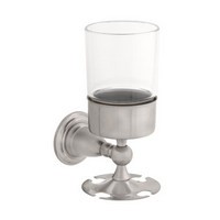 Liberty Hardware 75056-SS, Toothbrush &amp; Cup Holders, Stainless Steel, Victorian