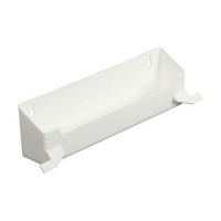 KV PSF11W-W, 12-3/8 Polymer Sink Tip-Out Tray, KV Series, White, With Tab Stops, 12-3/8 L x 2-3/4 D x 3 H, Knape and Vogt